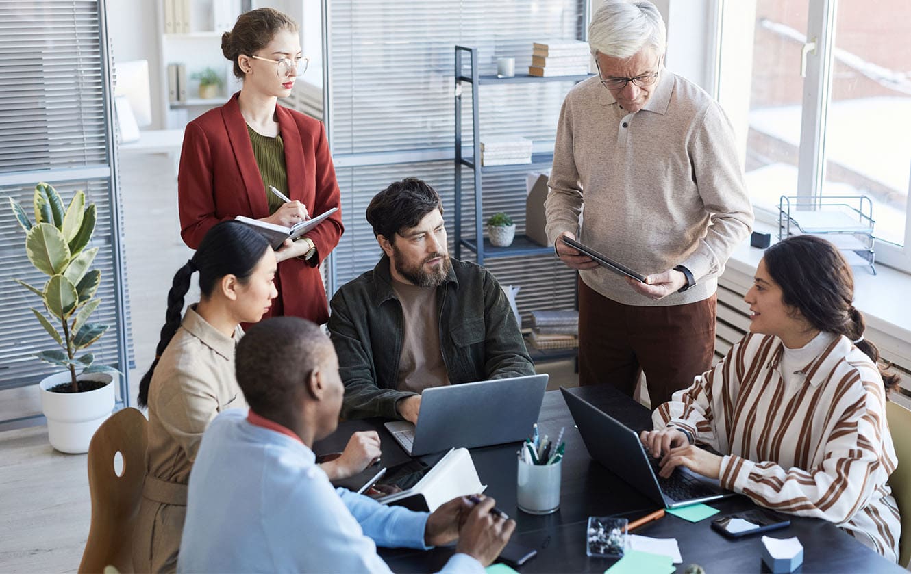 Photo of a business meeting