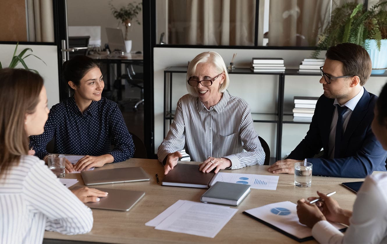 Photo of a business meeting