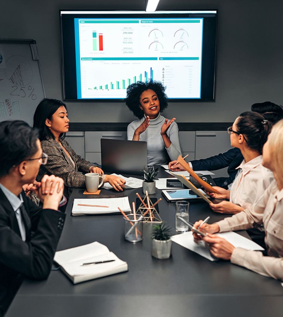 Photo of a business meeting