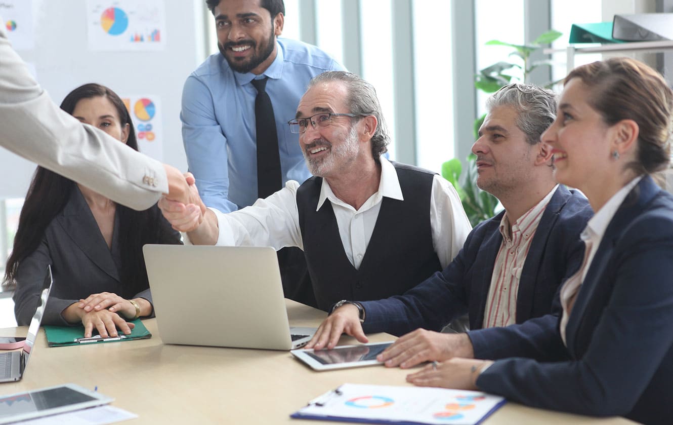 Photo of a business meeting