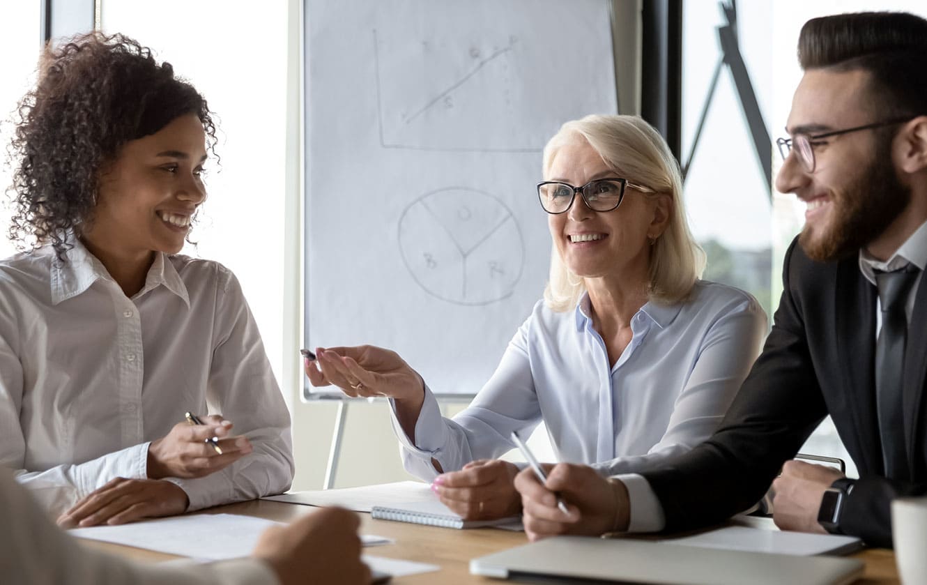 Photo of a business meeting