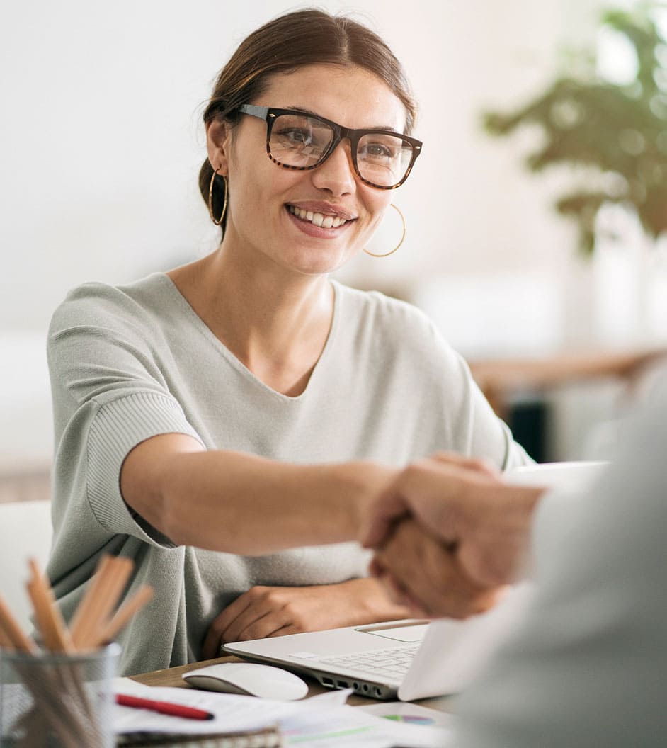 Photo of a female during a meeting